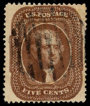 Price of US Stamps Scott 30A - 1860 5c Jefferson. Daniel Kelleher Auctions, May 2014, Sale 653, Lot 2078