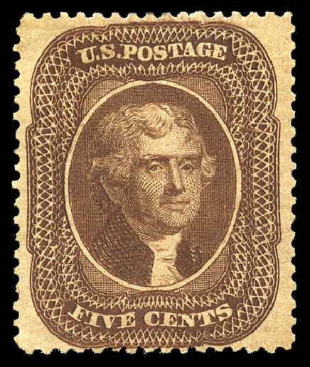 Price of US Stamps Scott Catalogue # 30A: 5c 1860 Jefferson. Matthew Bennett International, May 2014, Sale 350, Lot 69