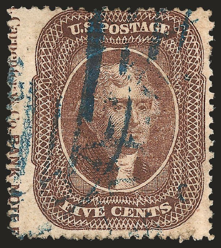 Price of US Stamps Scott Catalog 30A - 1860 5c Jefferson. Robert Siegel Auction Galleries, Apr 2010, Sale 984, Lot 169