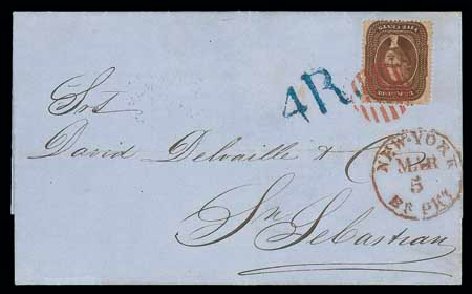 Prices of US Stamps Scott Catalog # 30A: 1860 5c Jefferson. Matthew Bennett International, Dec 2007, Sale 323, Lot 140