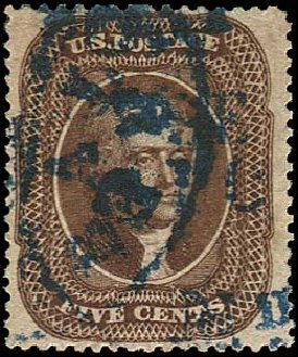 Values of US Stamp Scott Catalog # 30A - 1860 5c Jefferson. Regency-Superior, Nov 2014, Sale 108, Lot 111