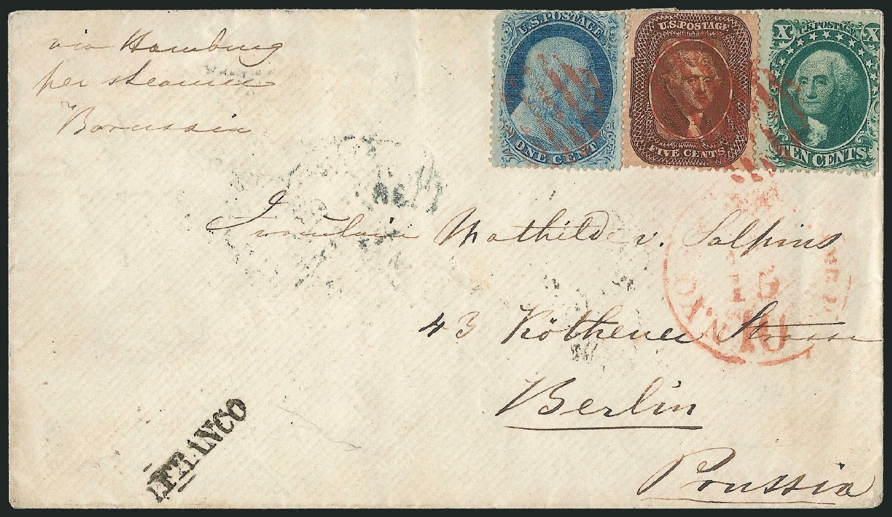 Prices of US Stamps Scott Catalogue #30A: 5c 1860 Jefferson. Robert Siegel Auction Galleries, Mar 2011, Sale 1006, Lot 1385