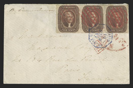 US Stamp Values Scott #30A: 5c 1860 Jefferson. Spink Shreves Galleries, Jul 2012, Sale 140, Lot 95