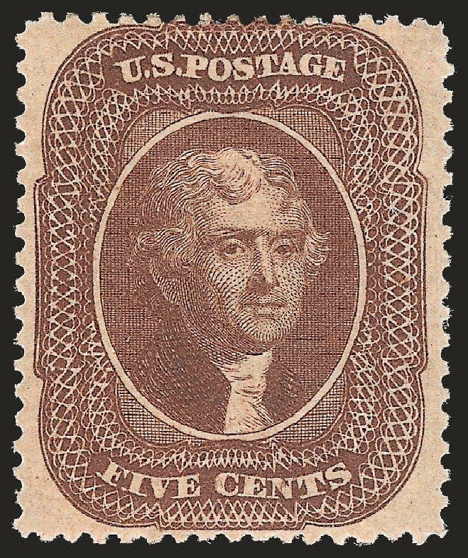 Cost of US Stamp Scott Catalog #30A - 5c 1860 Jefferson. Robert Siegel Auction Galleries, Apr 2009, Sale 972, Lot 3042