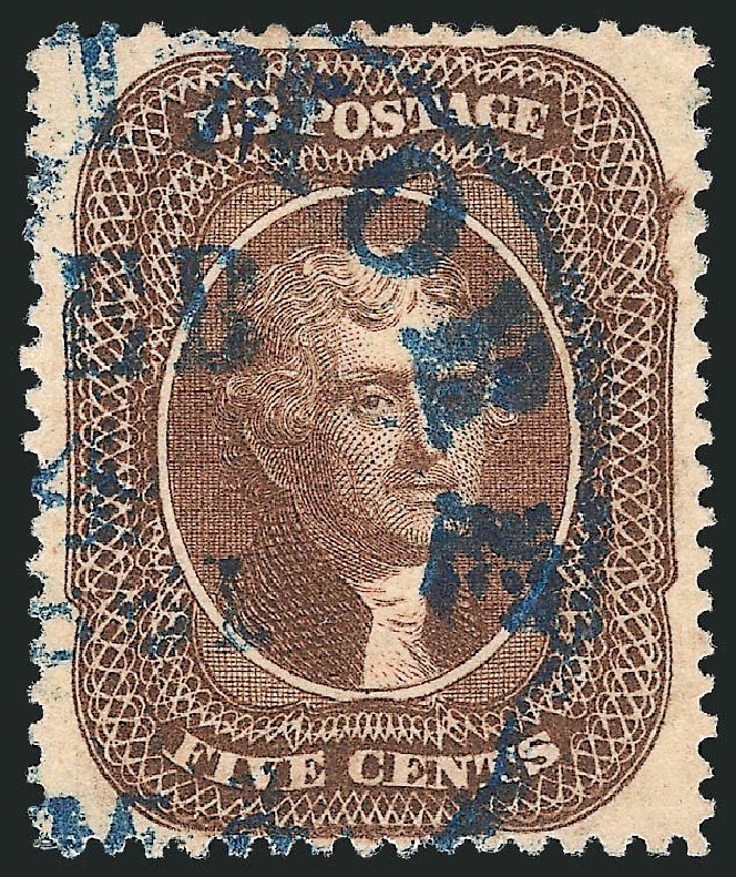 Prices of US Stamp Scott Cat. #30A - 1860 5c Jefferson. Robert Siegel Auction Galleries, Mar 2014, Sale 1067, Lot 953