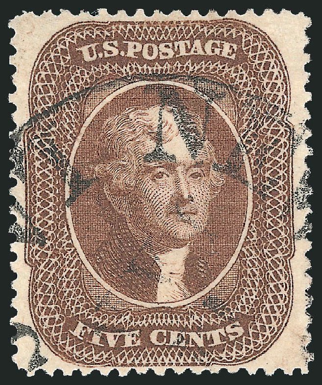 Price of US Stamps Scott Catalog # 30A: 1860 5c Jefferson. Robert Siegel Auction Galleries, Sep 2009, Sale 976, Lot 1236