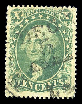Price of US Stamp Scott Catalogue 31 - 1857 10c Washington. Matthew Bennett International, Sep 2010, Sale 333, Lot 3397