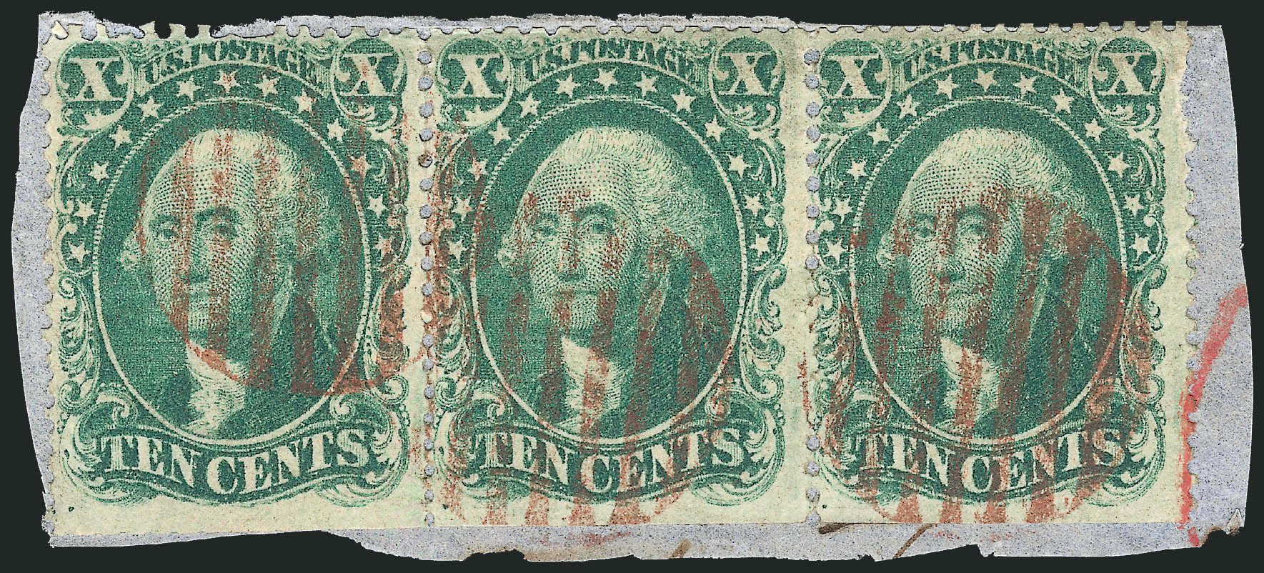 US Stamp Value Scott Cat. # 31 - 10c 1857 Washington. Robert Siegel Auction Galleries, Jun 2011, Sale 1011, Lot 427