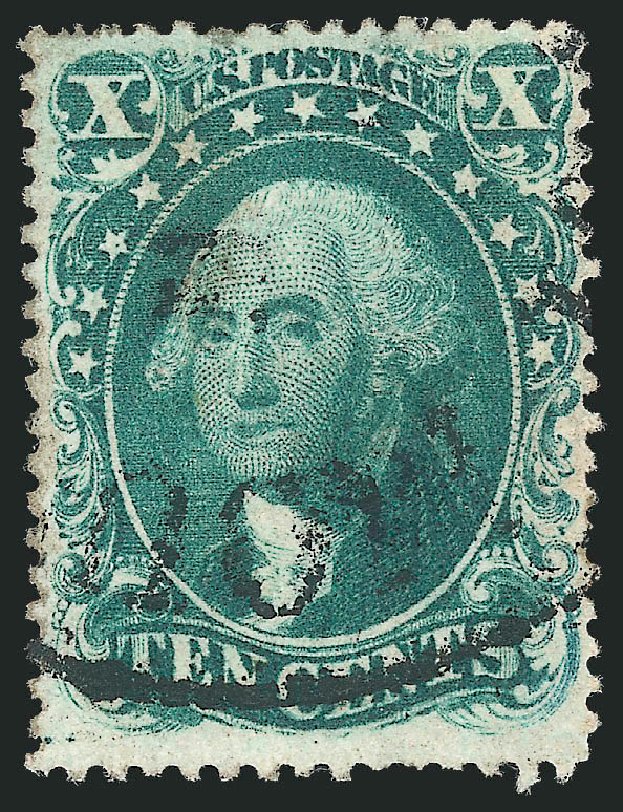 Price of US Stamp Scott Catalogue 31 - 1857 10c Washington. Robert Siegel Auction Galleries, Dec 2012, Sale 1037, Lot 1487