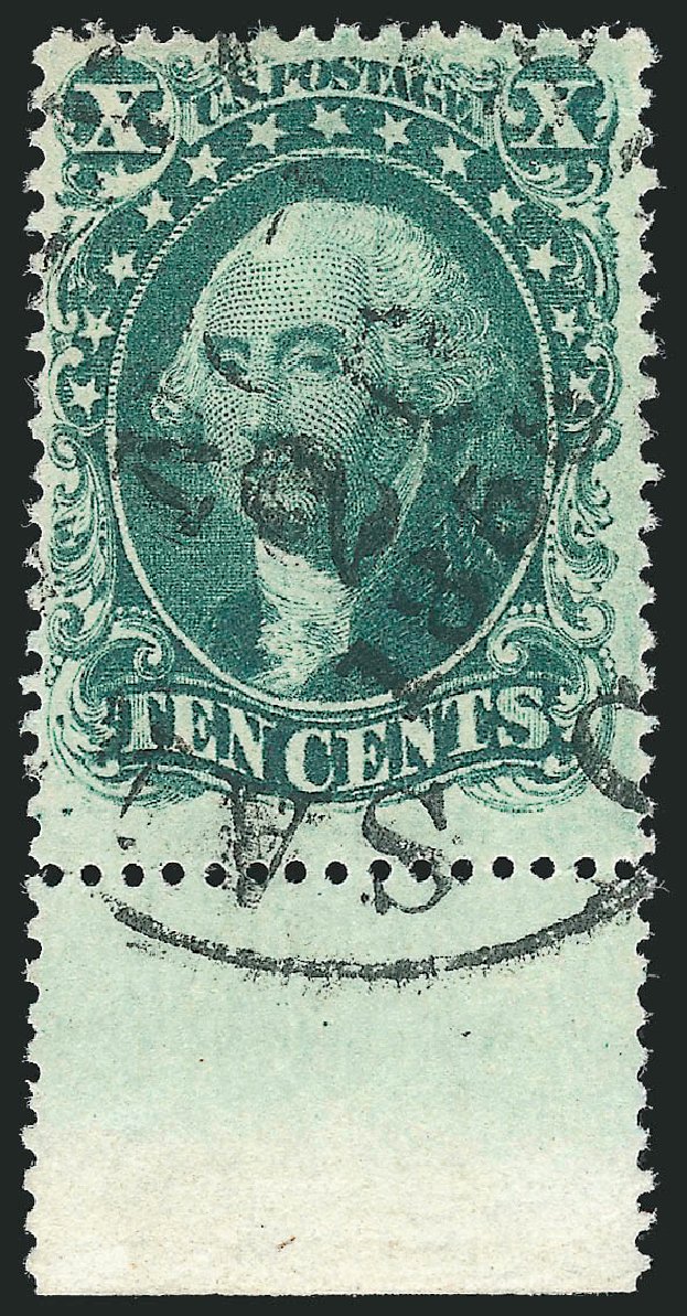 Price of US Stamp Scott Cat. 31 - 10c 1857 Washington. Robert Siegel Auction Galleries, Mar 2014, Sale 1067, Lot 957