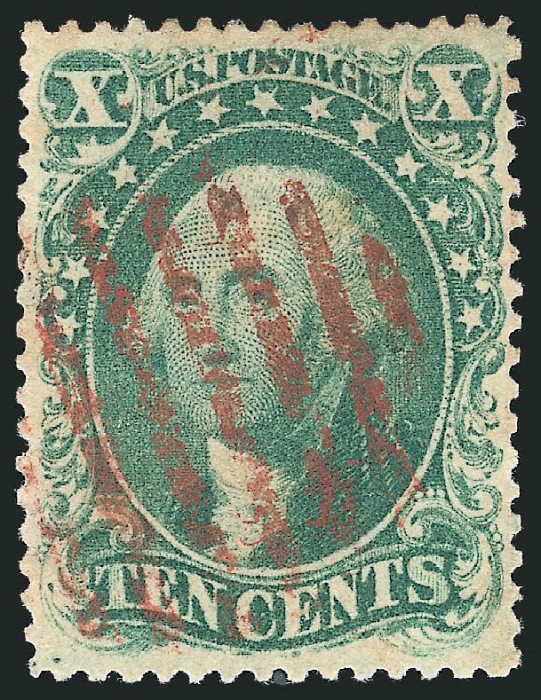 US Stamp Prices Scott Cat. 31: 1857 10c Washington. Robert Siegel Auction Galleries, Dec 2012, Sale 1037, Lot 1488
