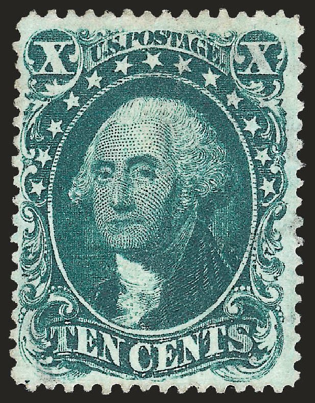 US Stamp Value Scott # 31: 1857 10c Washington. Robert Siegel Auction Galleries, Jun 2009, Sale 975, Lot 1198