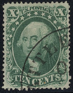 US Stamp Price Scott #31 - 1857 10c Washington. Cherrystone Auctions, May 2008, Sale 200805, Lot 79