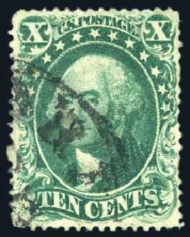 Prices of US Stamps Scott Cat. # 31: 1857 10c Washington. Harmer-Schau Auction Galleries, Feb 2010, Sale 84, Lot 1309