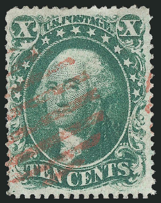 US Stamps Value Scott Catalogue 31 - 10c 1857 Washington. Robert Siegel Auction Galleries, Jun 2009, Sale 975, Lot 1199