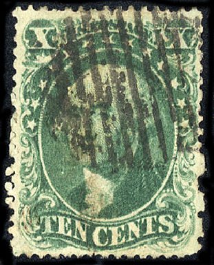 Cost of US Stamp Scott # 31 - 1857 10c Washington. Cherrystone Auctions, May 2008, Sale 200805, Lot 80