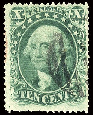 Costs of US Stamps Scott Cat. # 31: 10c 1857 Washington. Cherrystone Auctions, Sep 2010, Sale 201009, Lot 20