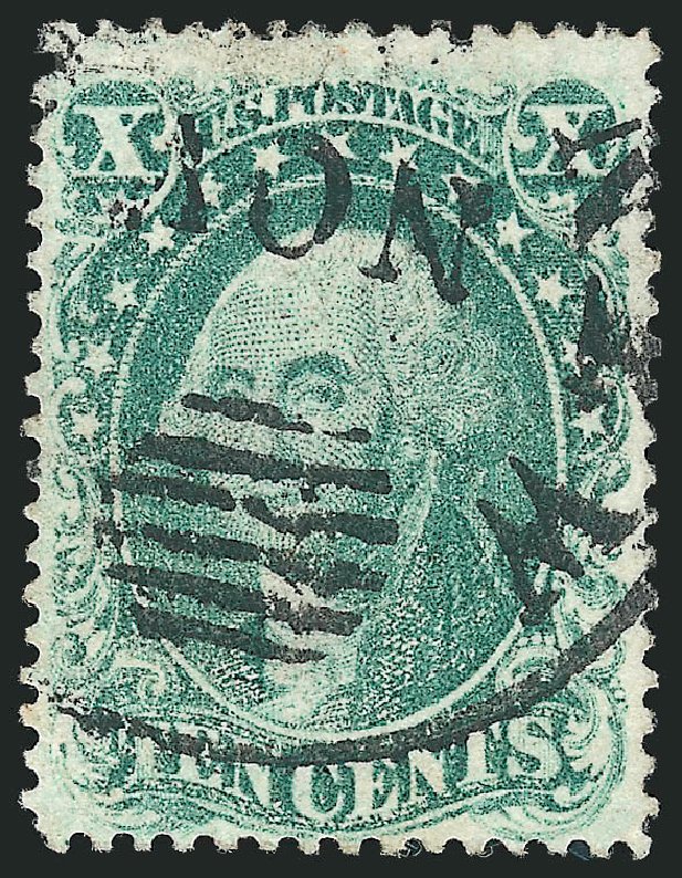 US Stamps Prices Scott Catalog 31 - 1857 10c Washington. Robert Siegel Auction Galleries, Dec 2009, Sale 982, Lot 5140