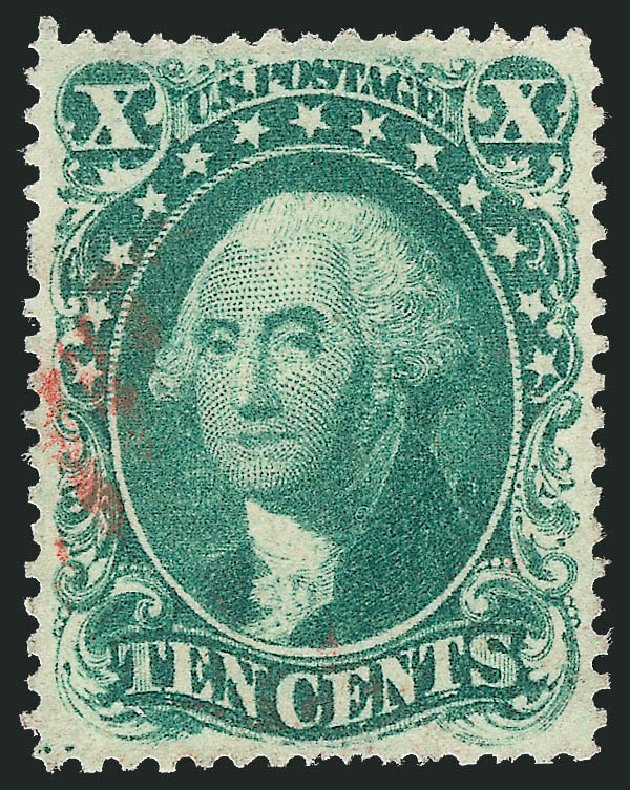 Cost of US Stamps Scott Catalogue 31 - 10c 1857 Washington. Robert Siegel Auction Galleries, Oct 2010, Sale 997, Lot 5270
