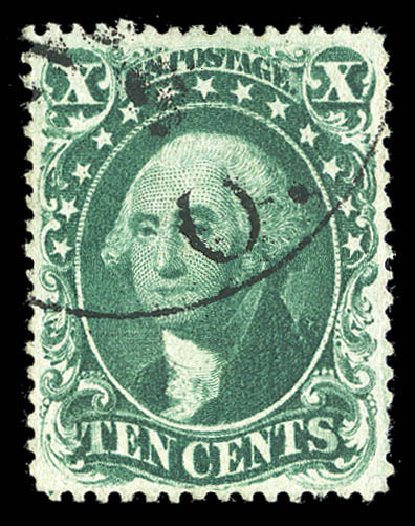 US Stamps Prices Scott Catalogue #31 - 10c 1857 Washington. Matthew Bennett International, Sep 2012, Sale 345, Lot 61