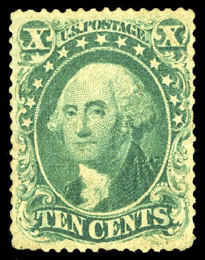 Values of US Stamp Scott 31: 10c 1857 Washington. Matthew Bennett International, May 2014, Sale 350, Lot 71