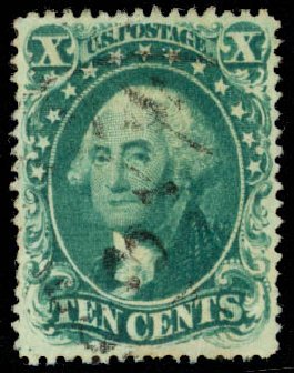 US Stamps Value Scott # 31: 1857 10c Washington. Daniel Kelleher Auctions, Sep 2013, Sale 639, Lot 1021