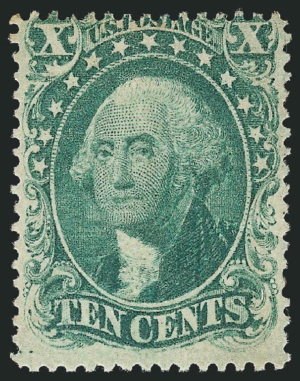 US Stamps Value Scott Cat. #31 - 1857 10c Washington. Robert Siegel Auction Galleries, Jun 2011, Sale 1010, Lot 31