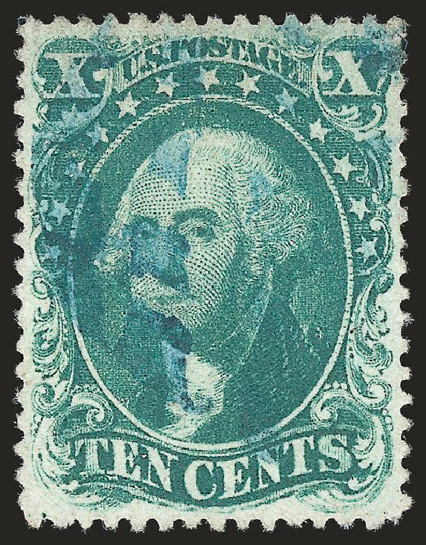 US Stamps Values Scott Catalogue 31 - 10c 1857 Washington. Robert Siegel Auction Galleries, Sep 2009, Sale 976, Lot 1241