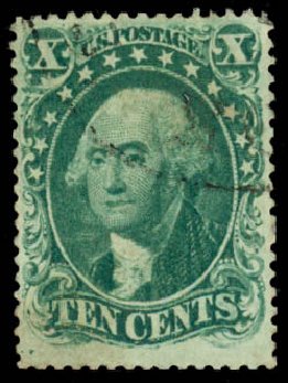 US Stamp Price Scott Catalog 31 - 10c 1857 Washington. Daniel Kelleher Auctions, Mar 2014, Sale 648, Lot 2024