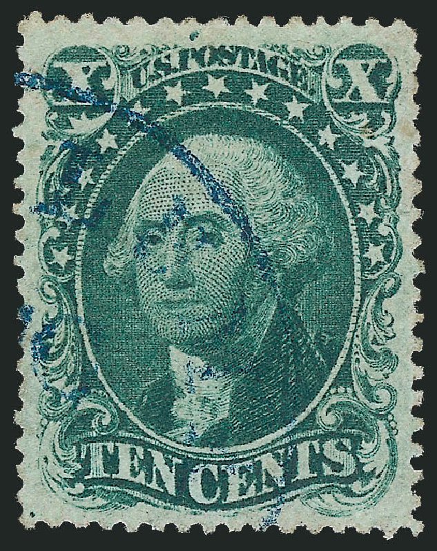 Values of US Stamps Scott Catalog #31: 1857 10c Washington. Robert Siegel Auction Galleries, Oct 2012, Sale 1032, Lot 3084