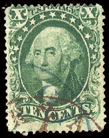 Price of US Stamp Scott Catalog #31 - 10c 1857 Washington. Cherrystone Auctions, Jan 2009, Sale 200901, Lot 55