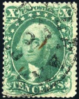 Price of US Stamp Scott #31: 10c 1857 Washington. Harmer-Schau Auction Galleries, Oct 2009, Sale 83, Lot 325