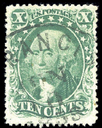 Value of US Stamp Scott Catalogue # 31 - 1857 10c Washington. Matthew Bennett International, Sep 2010, Sale 331, Lot 372