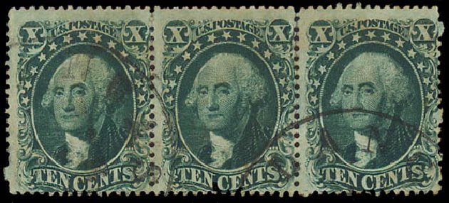Price of US Stamp Scott Catalogue # 31: 1857 10c Washington. Daniel Kelleher Auctions, Jan 2012, Sale 628, Lot 232
