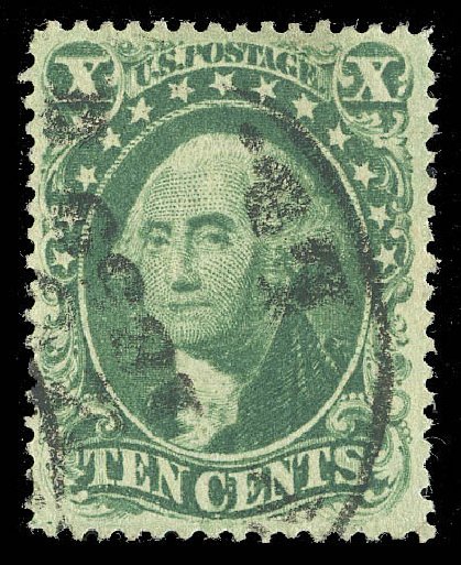 US Stamps Values Scott Cat. # 31: 1857 10c Washington. Matthew Bennett International, Sep 2012, Sale 346, Lot 693