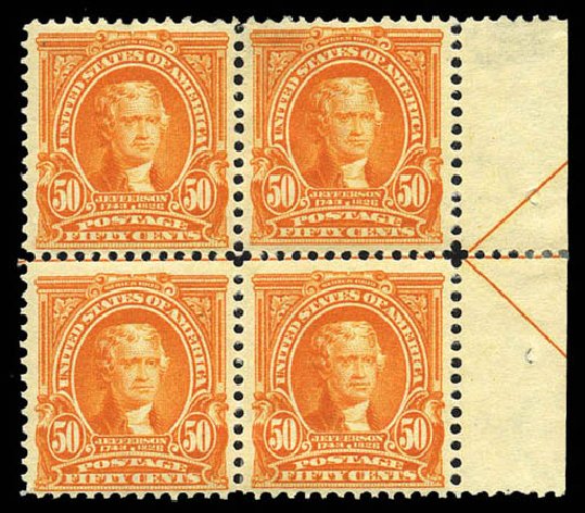 Prices of US Stamps Scott Cat. 310 - 50c 1903 Jefferson. Matthew Bennett International, Mar 2011, Sale 337, Lot 2777