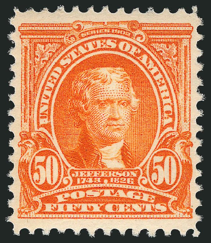 US Stamps Value Scott # 310: 1903 50c Jefferson. Robert Siegel Auction Galleries, Mar 2011, Sale 1007, Lot 2597