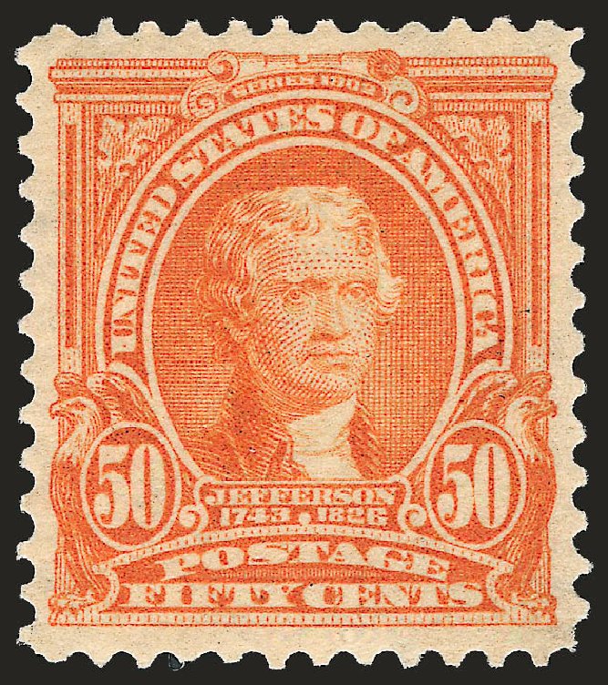 Values of US Stamp Scott Cat. #310 - 1903 50c Jefferson. Robert Siegel Auction Galleries, Jun 2010, Sale 992, Lot 2397