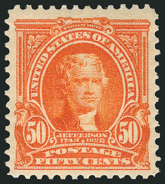 Value of US Stamps Scott #310: 50c 1903 Jefferson. Robert Siegel Auction Galleries, Mar 2011, Sale 1007, Lot 2598