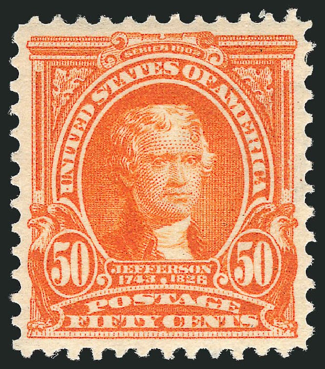 Price of US Stamp Scott # 310: 1903 50c Jefferson. Robert Siegel Auction Galleries, Jun 2011, Sale 1011, Lot 669