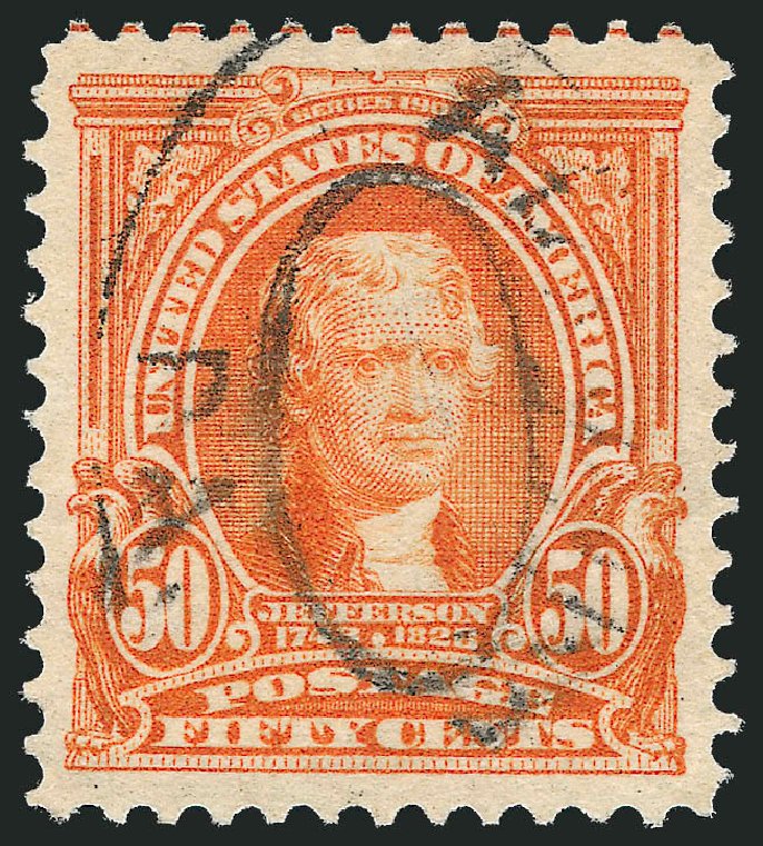Price of US Stamps Scott Catalogue 310 - 50c 1903 Jefferson. Robert Siegel Auction Galleries, Oct 2012, Sale 1032, Lot 3439