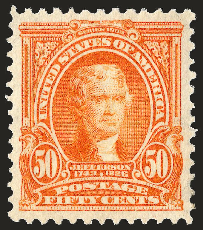 Price of US Stamps Scott Catalog # 310 - 1903 50c Jefferson. Robert Siegel Auction Galleries, Dec 2009, Sale 982, Lot 5689