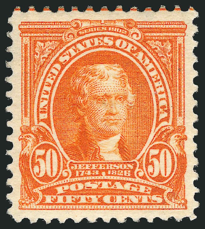 Costs of US Stamps Scott Cat. # 310: 50c 1903 Jefferson. Robert Siegel Auction Galleries, Dec 2012, Sale 1037, Lot 1960