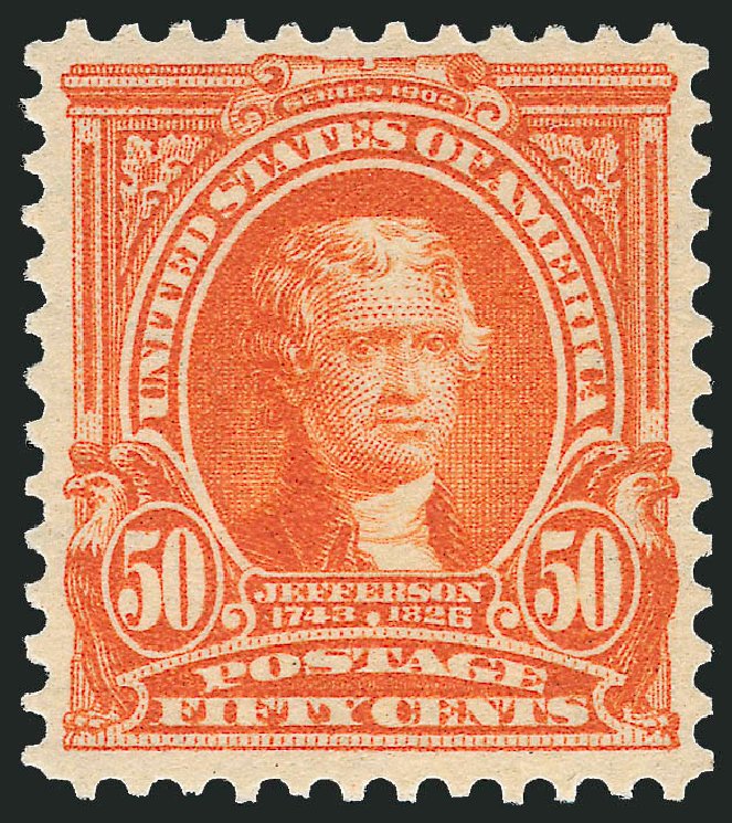 US Stamps Price Scott Catalog #310: 50c 1903 Jefferson. Robert Siegel Auction Galleries, Dec 2009, Sale 982, Lot 5690