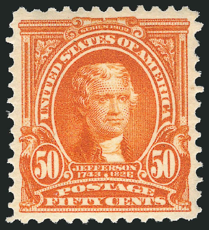 Price of US Stamps Scott Cat. 310 - 1903 50c Jefferson. Robert Siegel Auction Galleries, Dec 2012, Sale 1037, Lot 1961