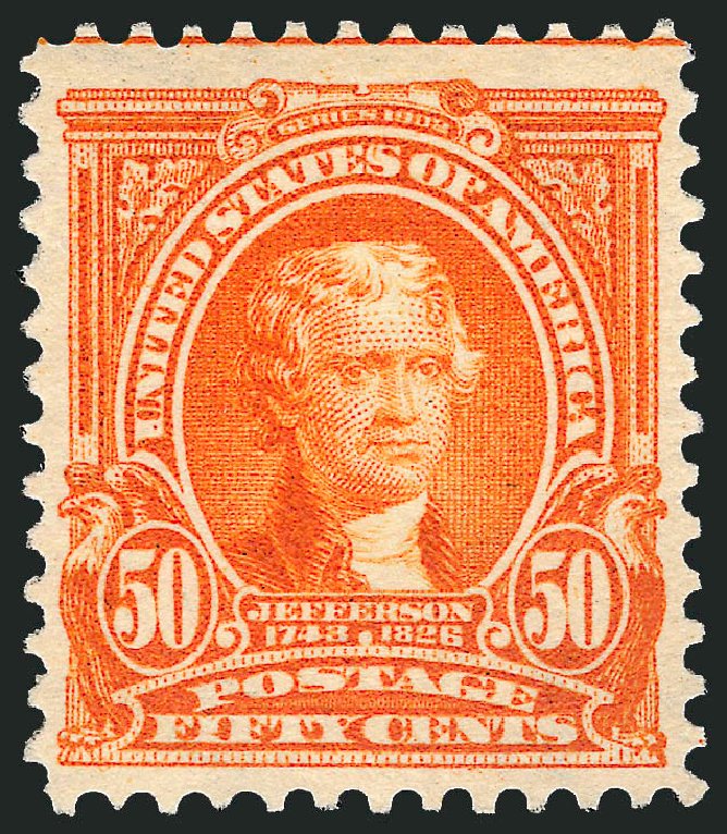 Prices of US Stamps Scott Catalog # 310 - 50c 1903 Jefferson. Robert Siegel Auction Galleries, Dec 2008, Sale 967, Lot 4511