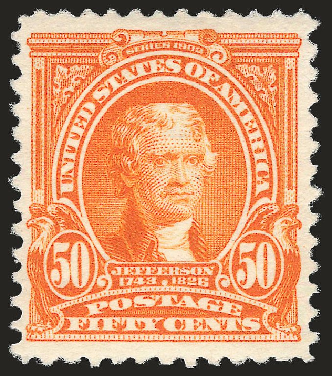 Value of US Stamp Scott Catalogue #310: 50c 1903 Jefferson. Robert Siegel Auction Galleries, Jun 2009, Sale 975, Lot 1671