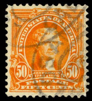 US Stamp Price Scott Catalogue #310: 1903 50c Jefferson. Daniel Kelleher Auctions, Mar 2013, Sale 635, Lot 424