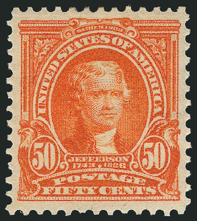 Prices of US Stamps Scott Catalog # 310: 1903 50c Jefferson. Robert Siegel Auction Galleries, Oct 2011, Sale 1013, Lot 344