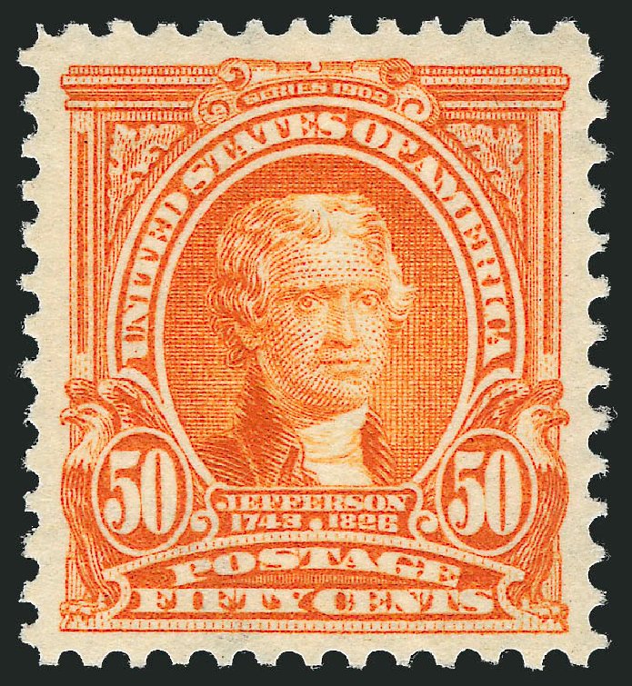 Price of US Stamps Scott Catalogue #310: 50c 1903 Jefferson. Robert Siegel Auction Galleries, Dec 2011, Sale 1017, Lot 753
